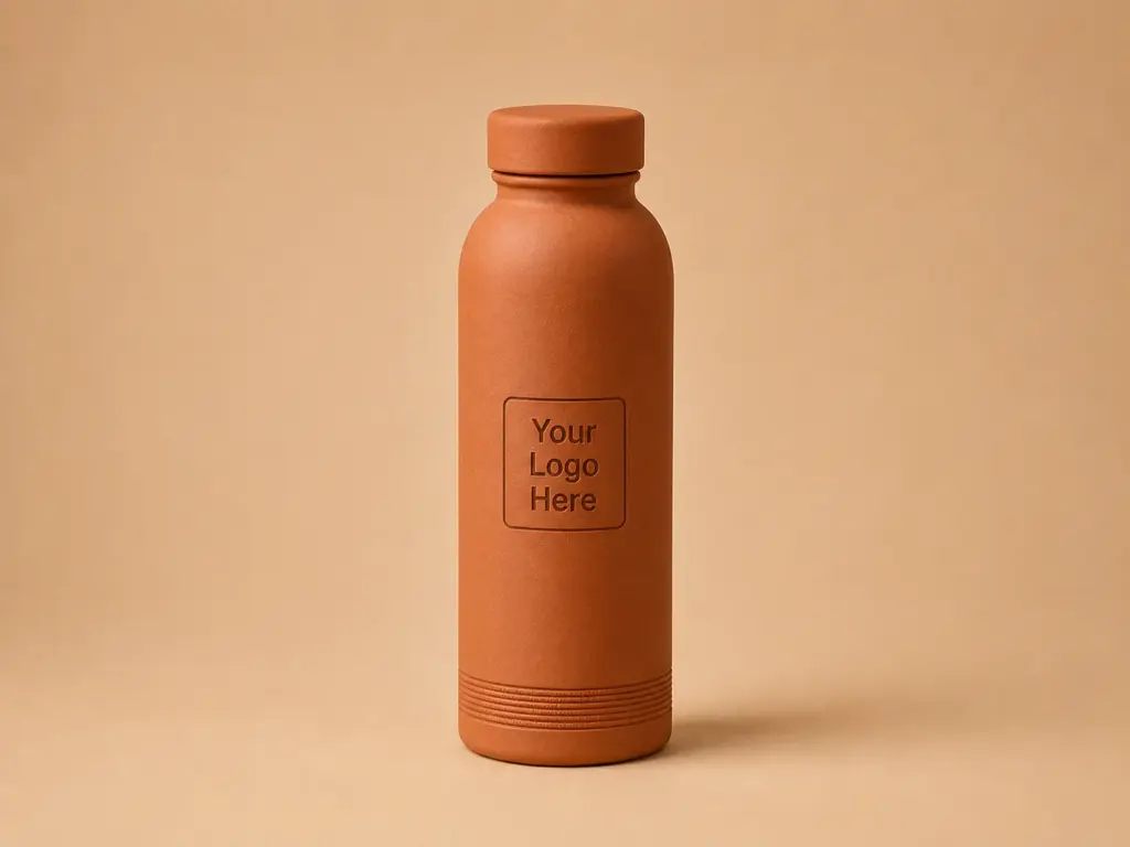 Terracotta Water Bottle (Minimum Order Quantity: 50)