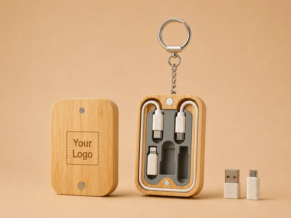 Bamboo Charging Cable Set